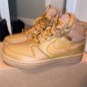 Youth size 3 tan Nikes